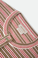 Brixton Bixby LW Cardigan GREEN MULTI STRIPE