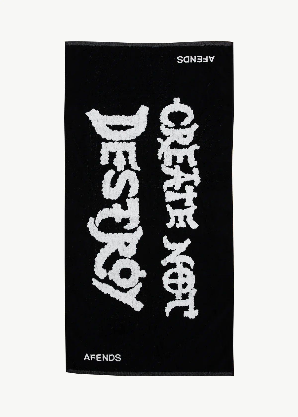 Afends Beach Towel BLACK