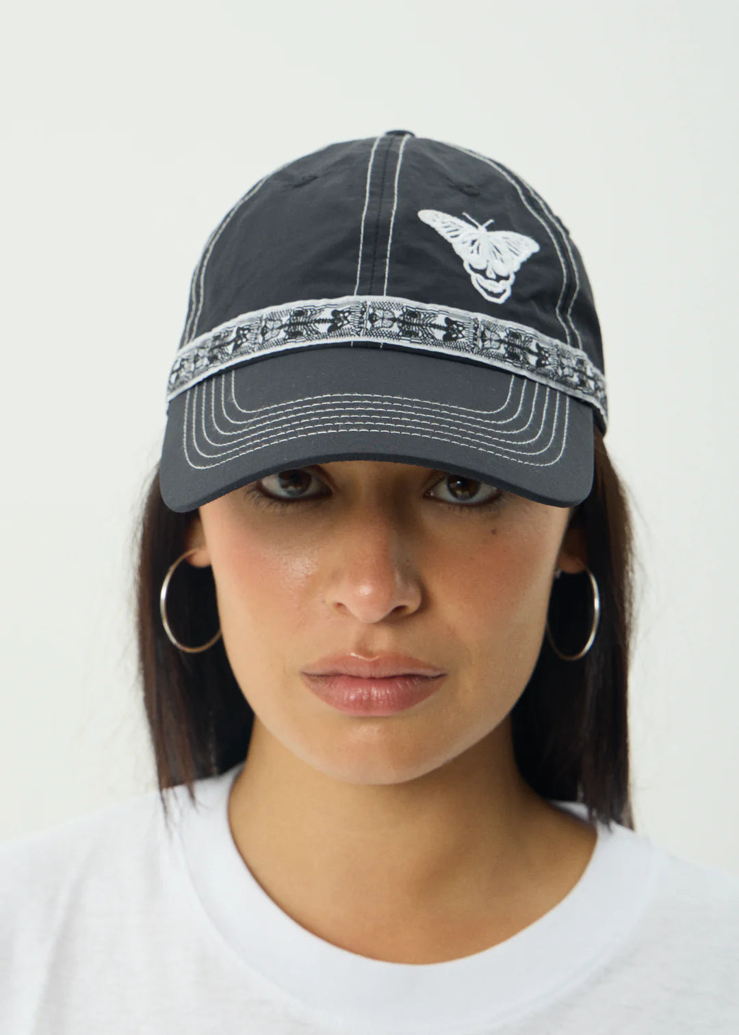 Afends Boned Six Panel Cap BLACK