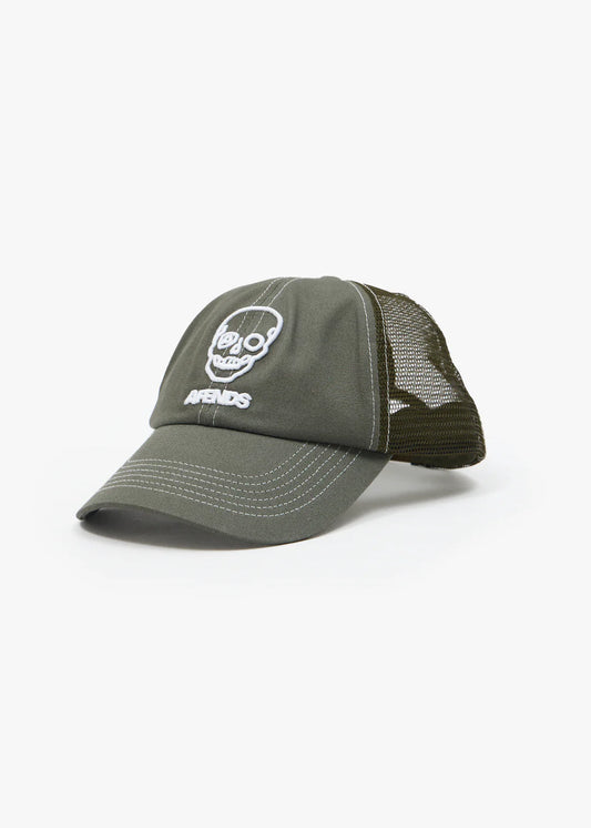 Afends Skeletor Six Panel Mesh Cap SYCAMORE