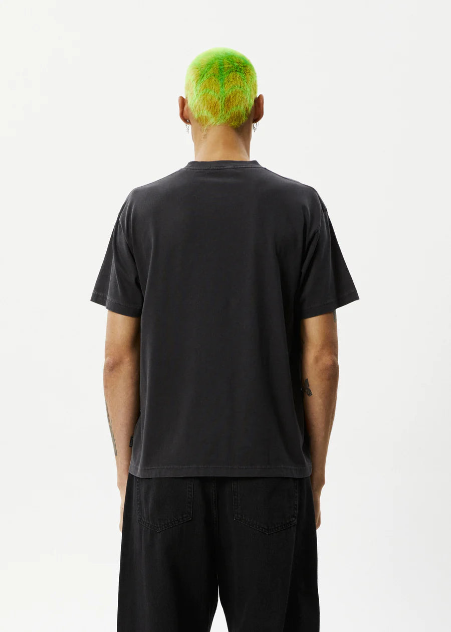 Afends Microdose Boxy Fit Tee STONE BLACK