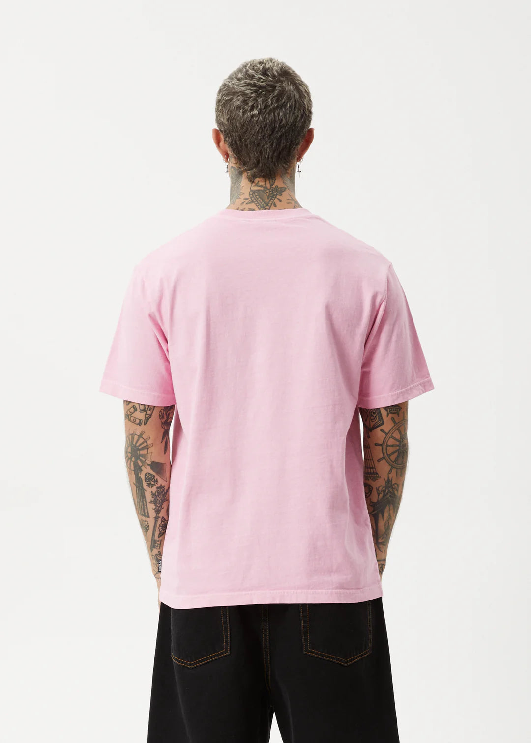 Afends Deep State Heavy Weight Recycled Retro Fit Tee VINTAGE PINK