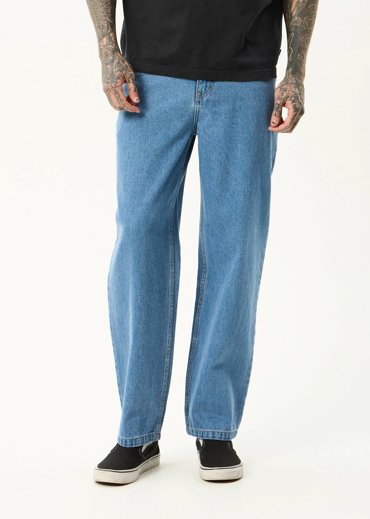 Afends Ninety Twos Denim Relaxed Jean WORN BLUE