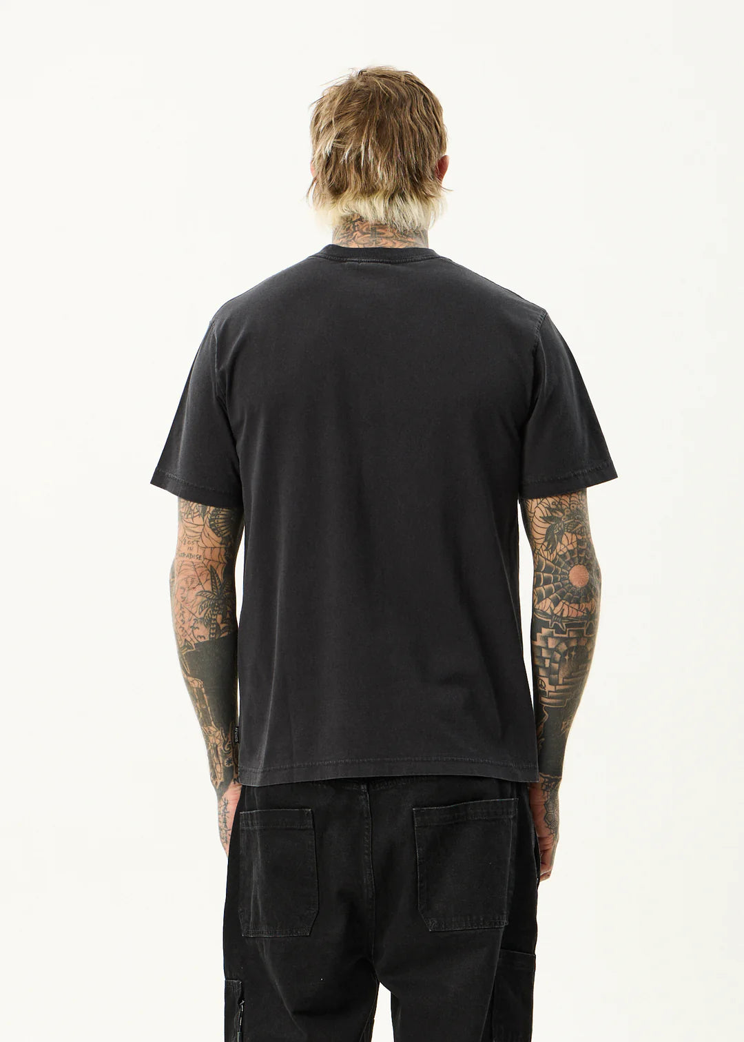 Afends Torched Retro Tee STONE BLACK