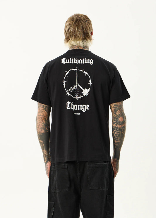 Afends Energy Boxy Tee BLACK