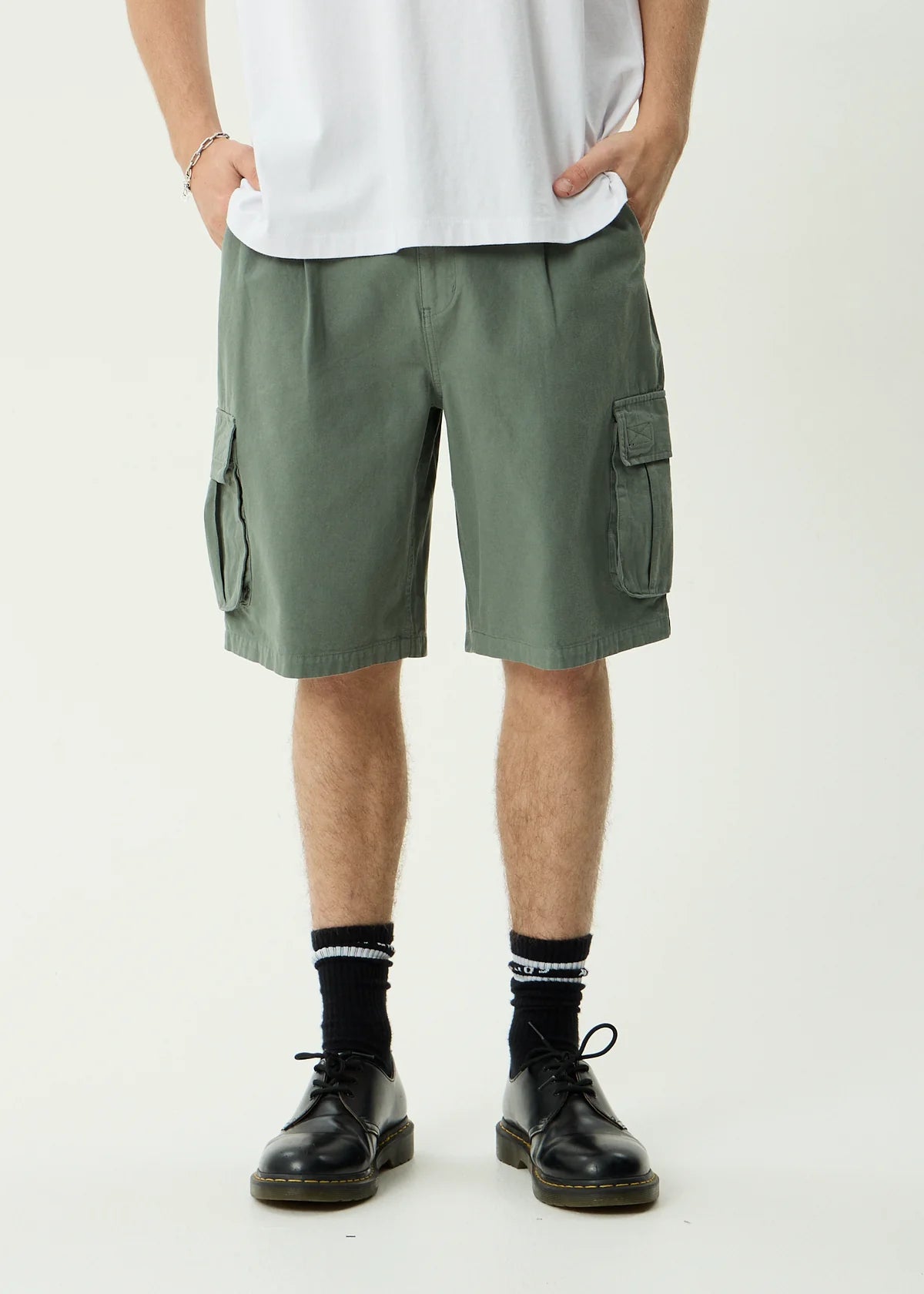 Afends Summit Pleated Cargo Short 22" WASHE SYCAMORE