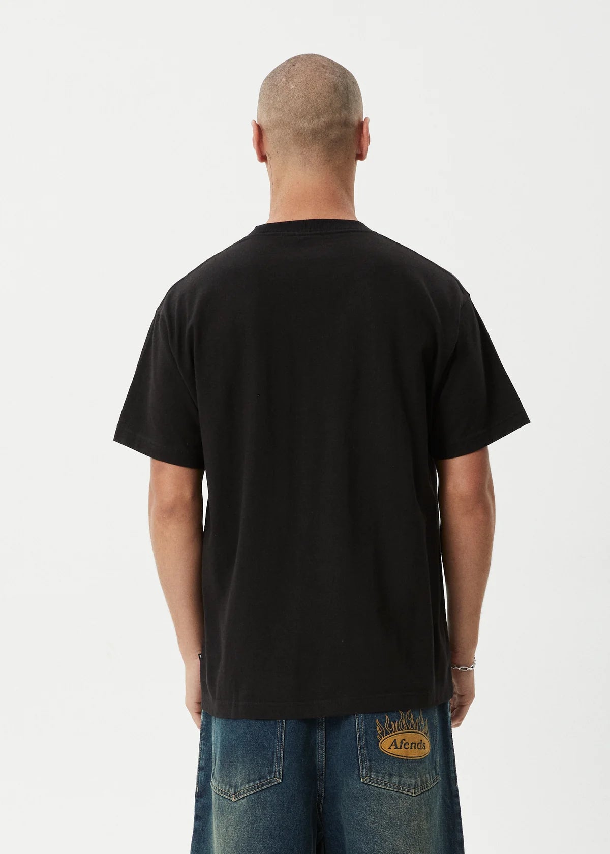 Afends Ballz Heavyweight Boxy Tee BLACK