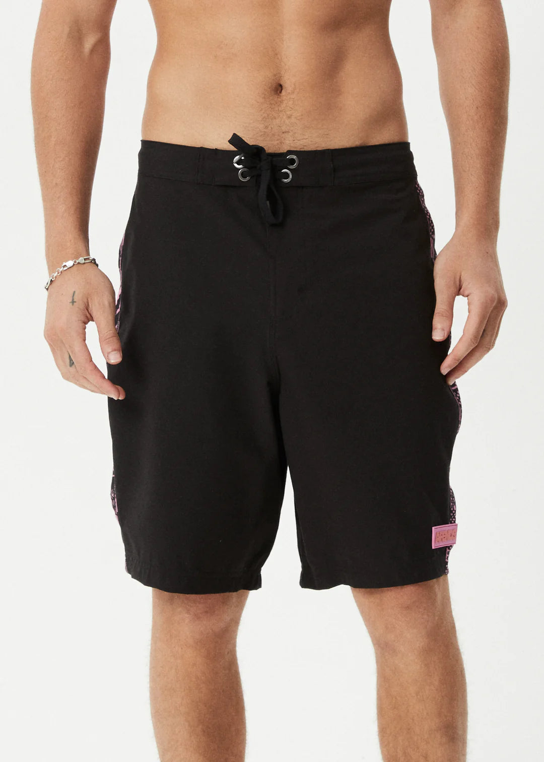 Afends Boned Hemp Surf Related V2 20" Boardshort BLACK