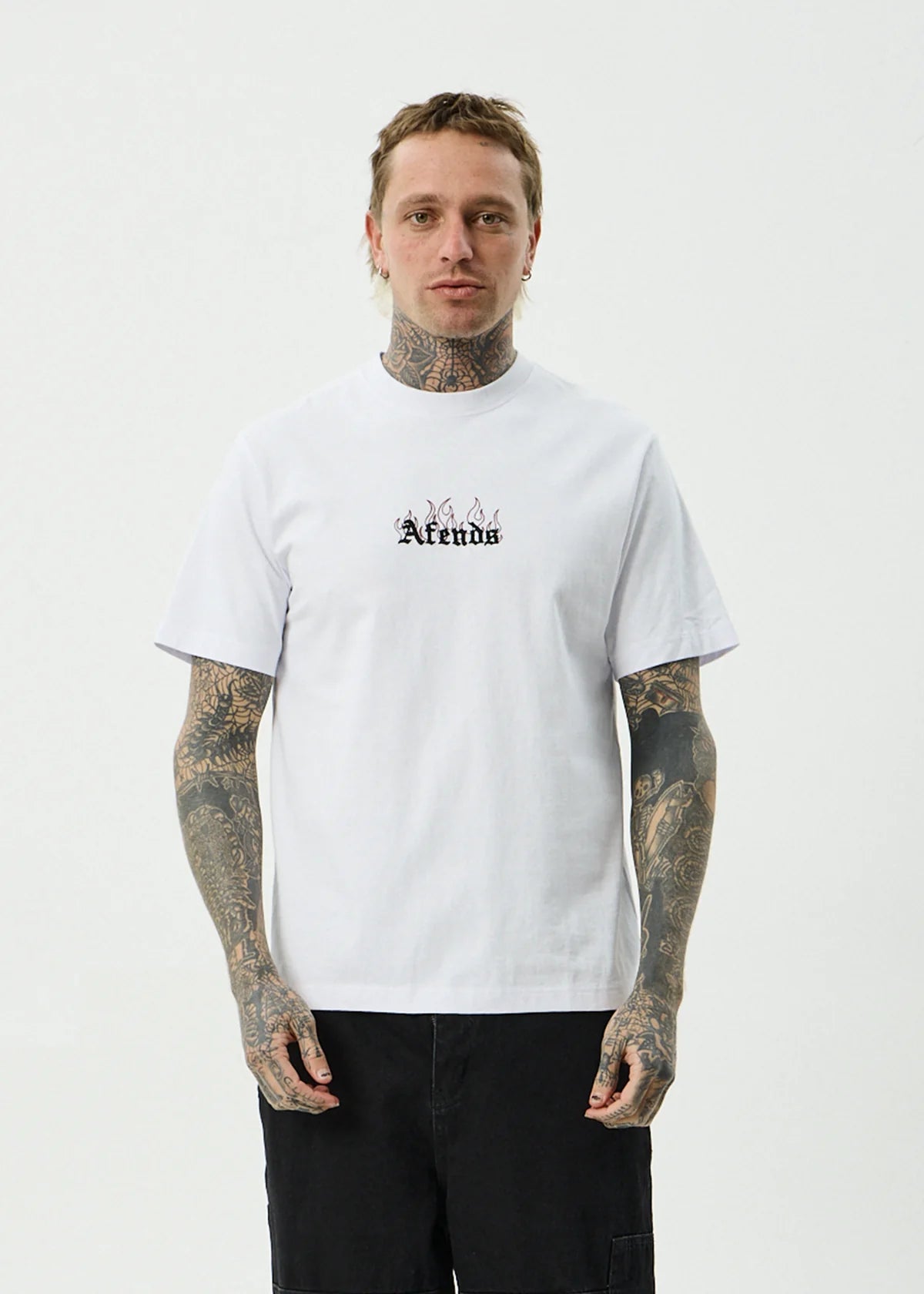 Afends Temporal Heavyweight Retro Tee WHITE
