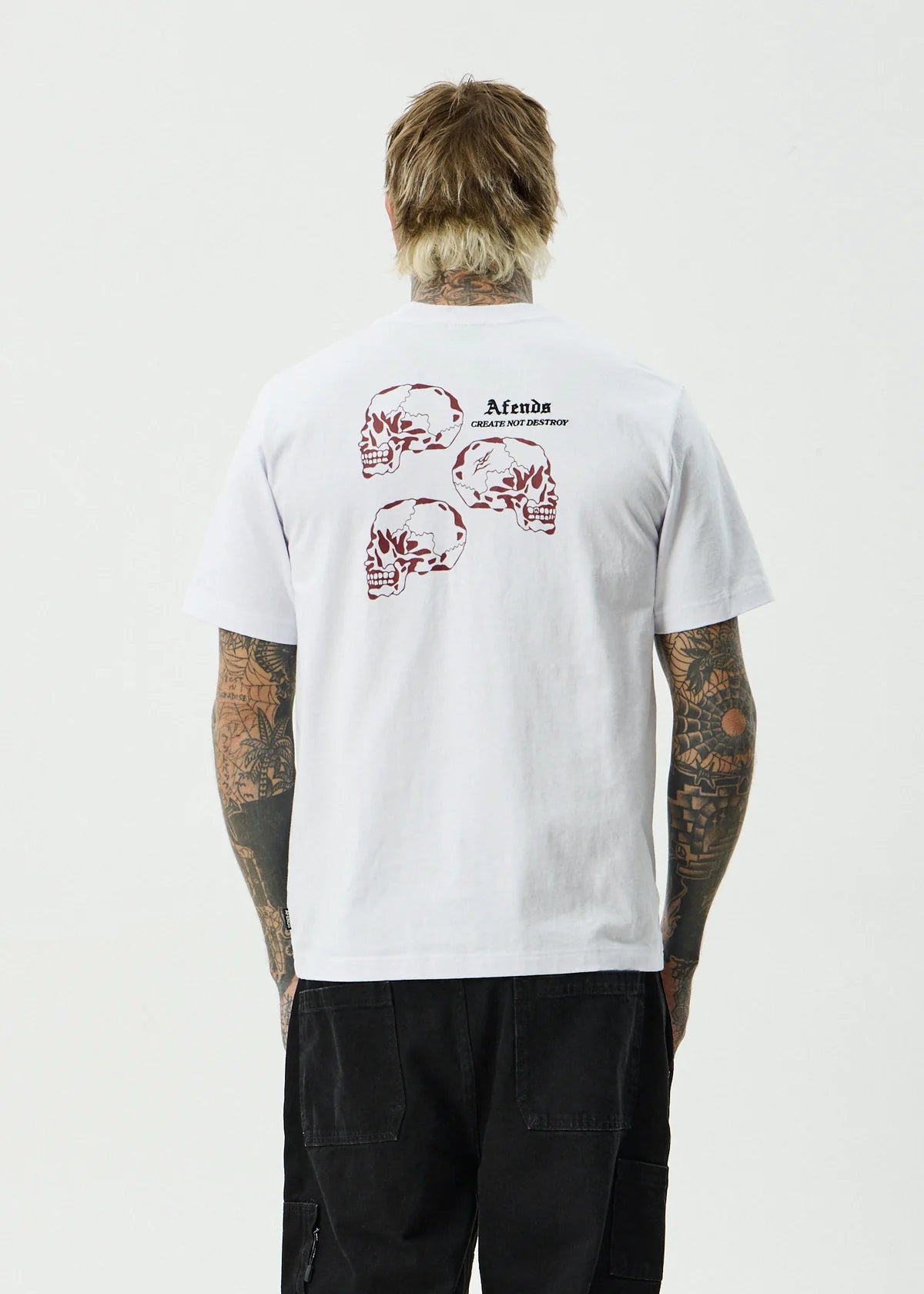 Afends Temporal Heavyweight Retro Tee WHITE