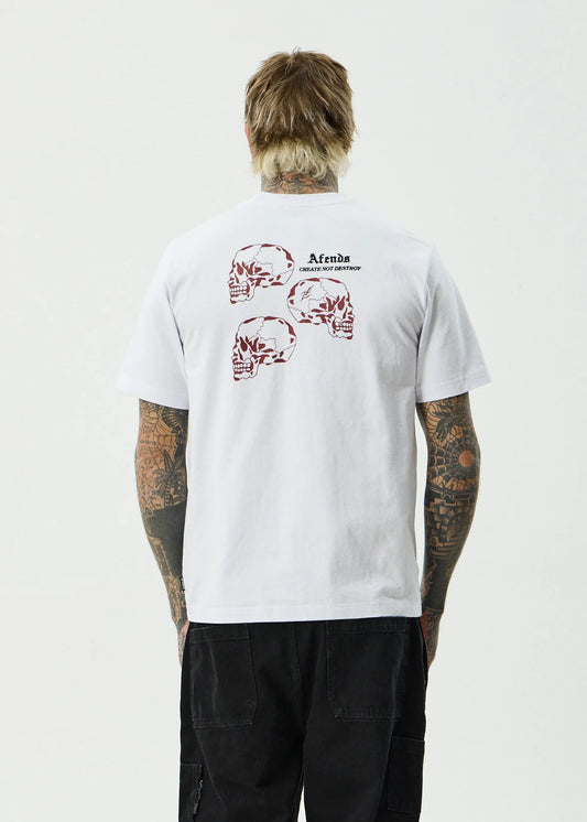 Afends Temporal Heavyweight Retro Tee WHITE