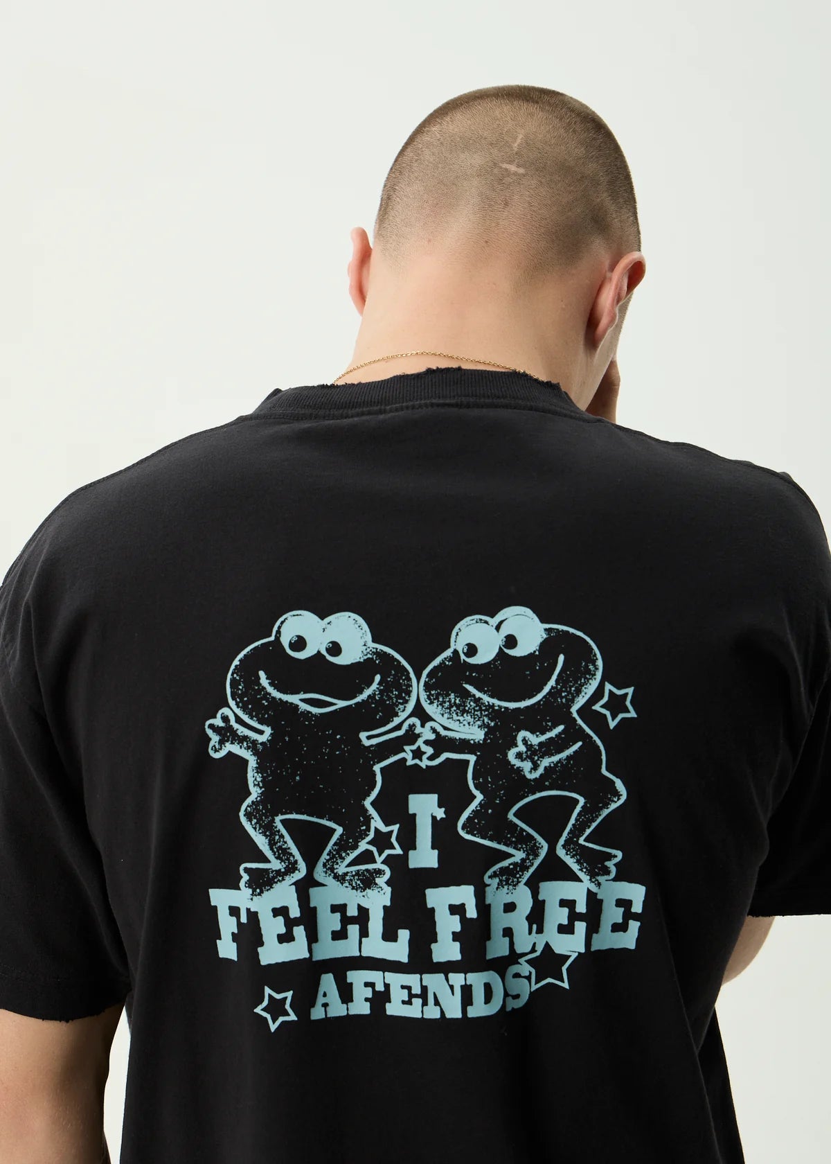 Afends Sonoran Boxy Fit Tee STONE BLACK