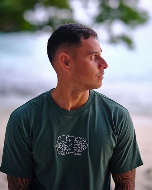 Quiksilver Tiki Tee JUNGLE GREEN