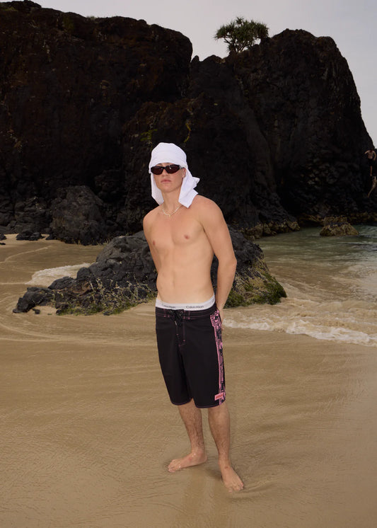 Afends Boned Hemp Surf Related V2 20" Boardshort BLACK