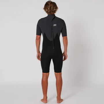 Ocean & Earth Mens 2/2 Free Flex Back Zip Spring Suit BLACK / CHARCOAL