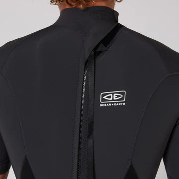 Ocean & Earth Mens 2/2 Free Flex Back Zip Spring Suit BLACK / CHARCOAL