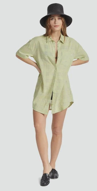 Brixton Leon S/S Overshirt Dress PEAR