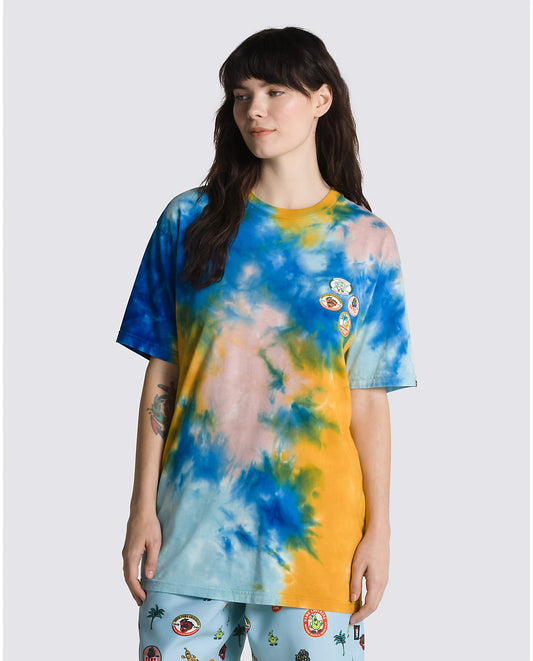 Vans Fresh Pear Tie Dye SS Tee BLUE GLOW / VANS TEAL