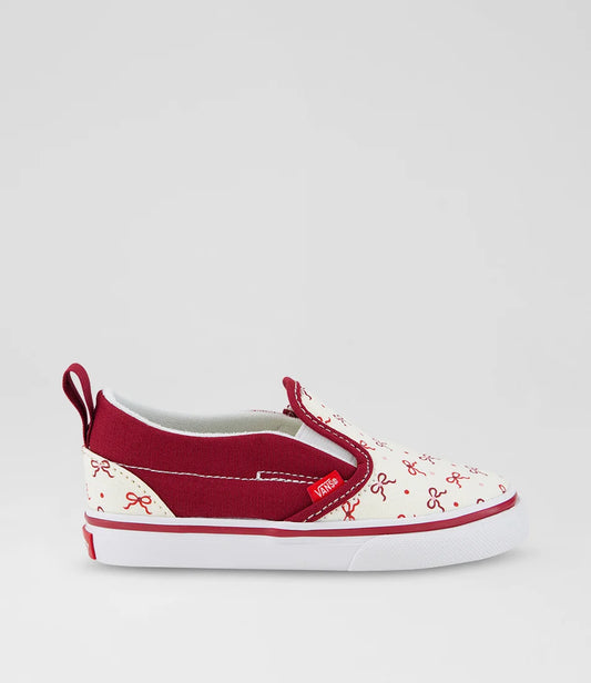Vans Toddler Slip-on V BOW BORDEAUX