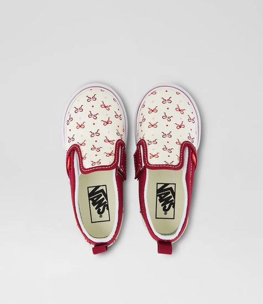 Vans Toddler Slip-on V BOW BORDEAUX
