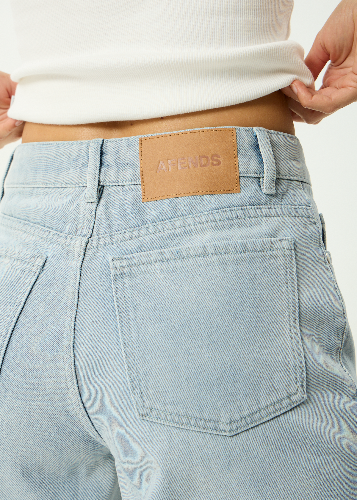 Afends Leila Straight Leg Jean STONE BLUE