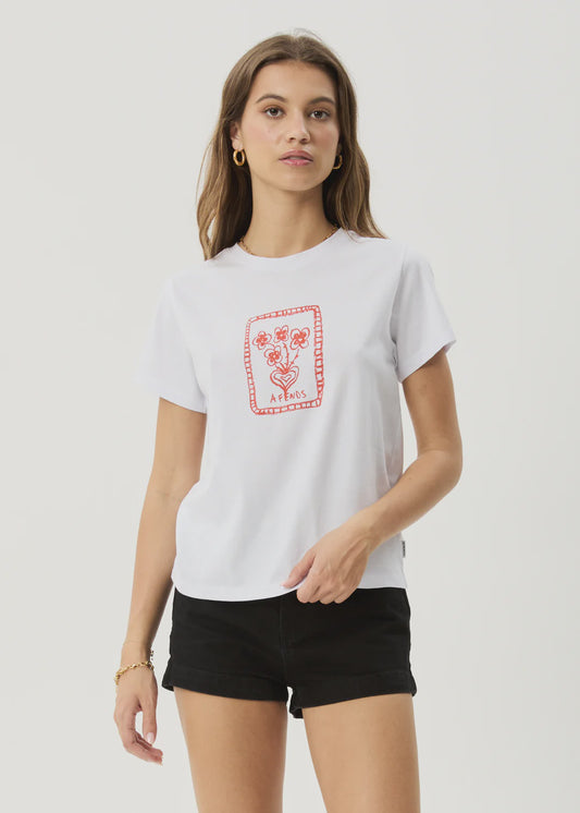 Afends Maisie Regular Tee WHITE