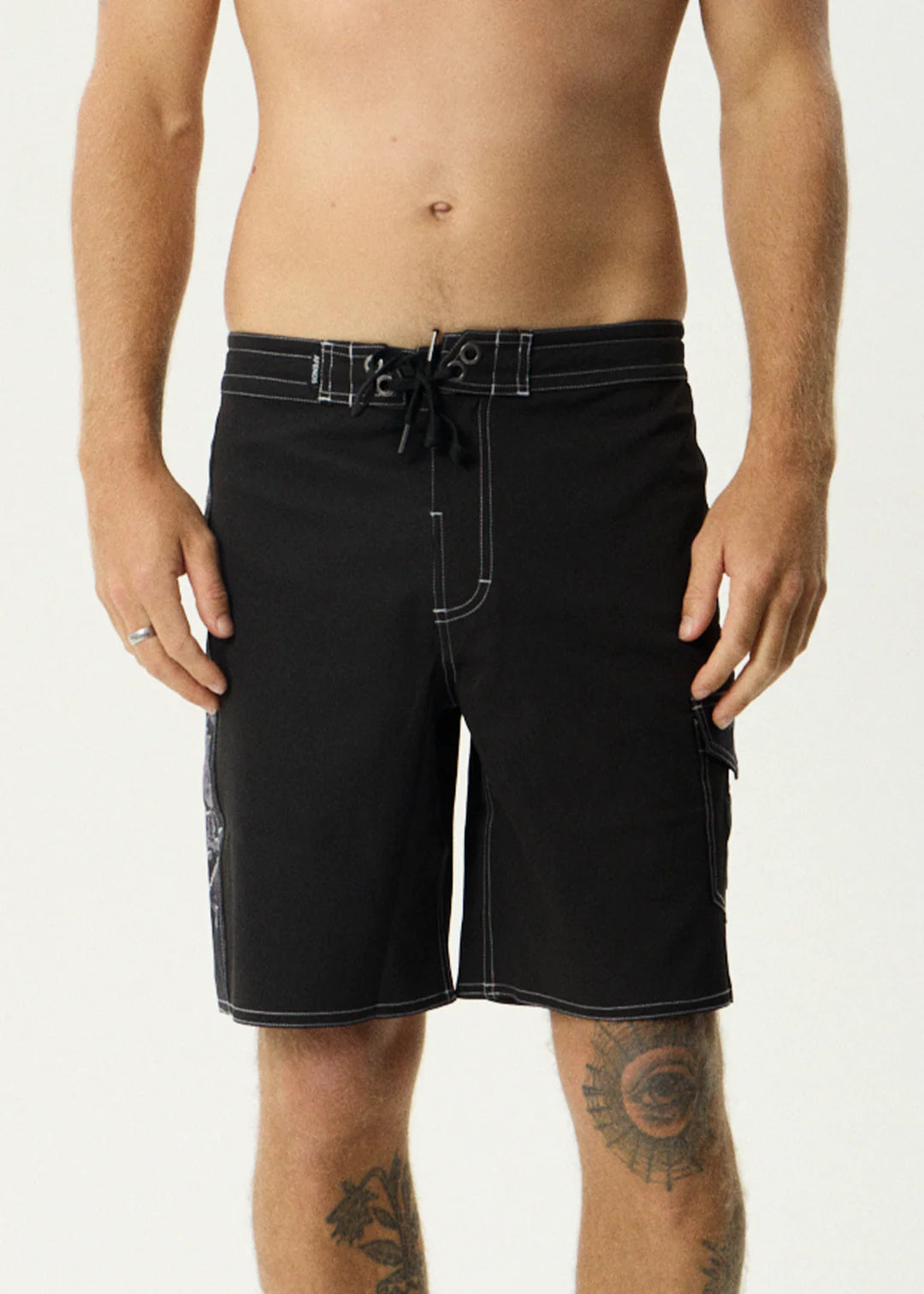 Afends LQD Metal Surf Related V2 19" Boardshort BLACK