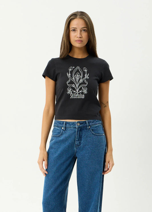 Afends Good Nature Baby Tee STONE BLACK