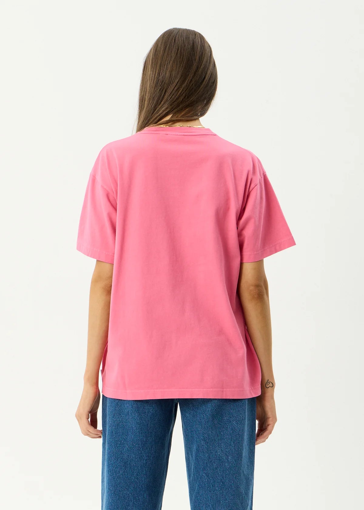 Afends Sea Siren Oversized Tee WASHED RASPBERRY