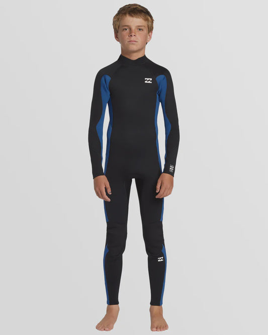 Billabong Boys 3/2 Foil BZ FL Wetsuit MID BLUE