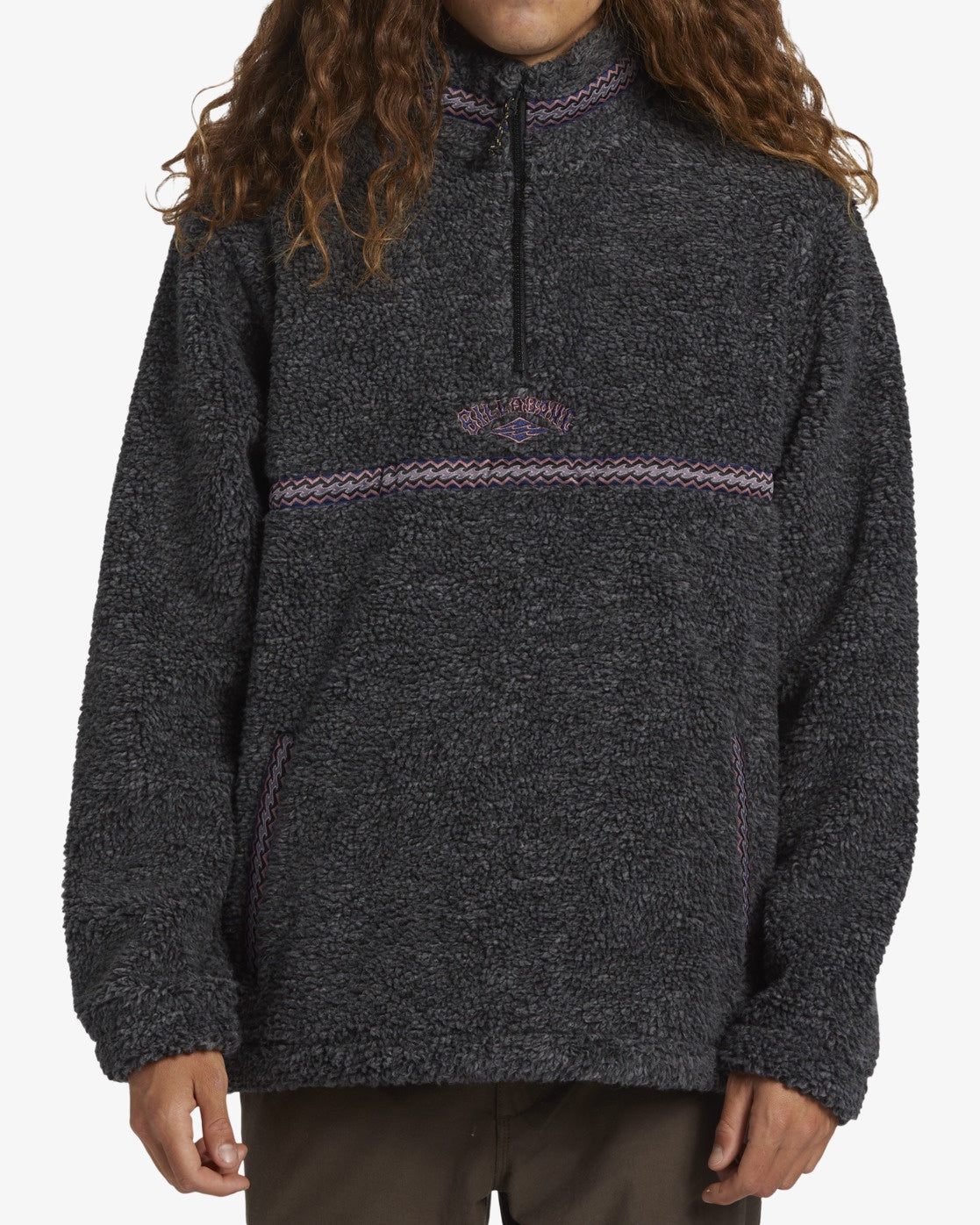 Billabong Boundary Tombstone Jumper BLACK HEATHER