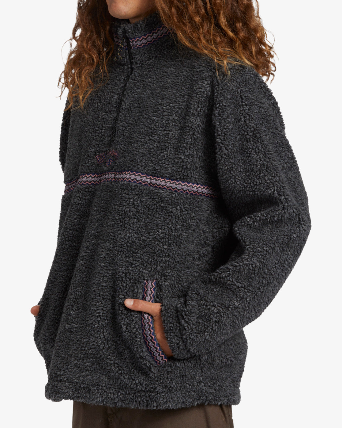 Billabong Boundary Tombstone Jumper BLACK HEATHER