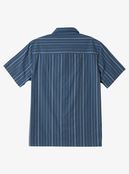 Quiksilver Pacific Stripe SS Shirt BERRING SEA PACIFIC STRIPES