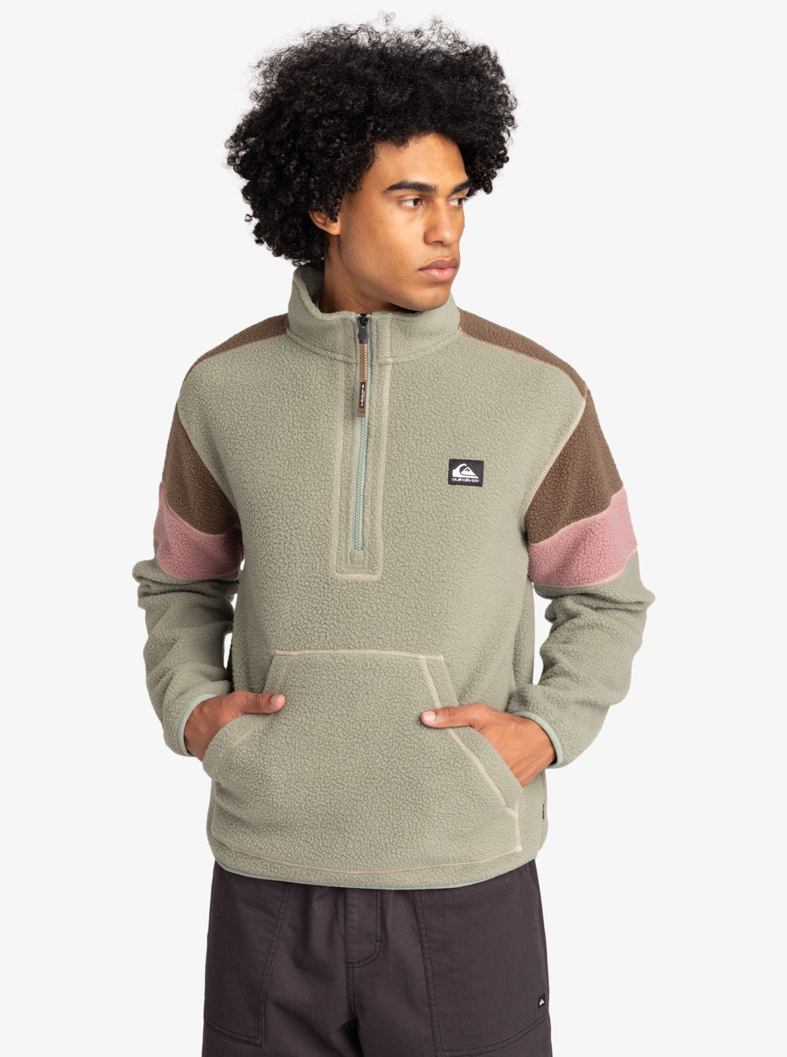 Quiksilver Clean Coast Half Zip Jumper SEA SPRAY