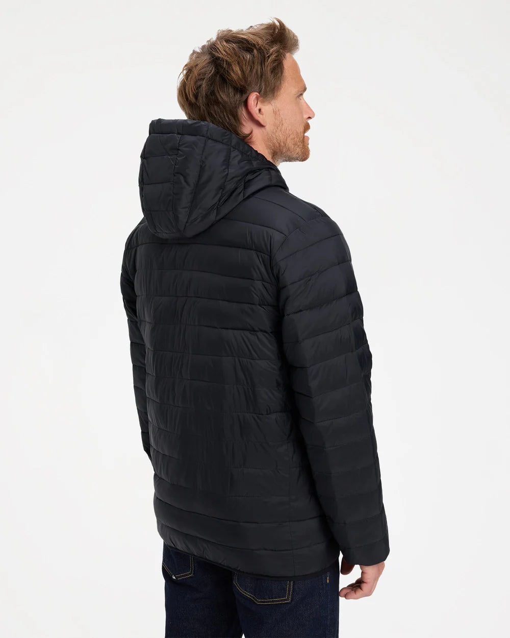 Quiksilver Scaly Hood Puffer Jacket BLACK