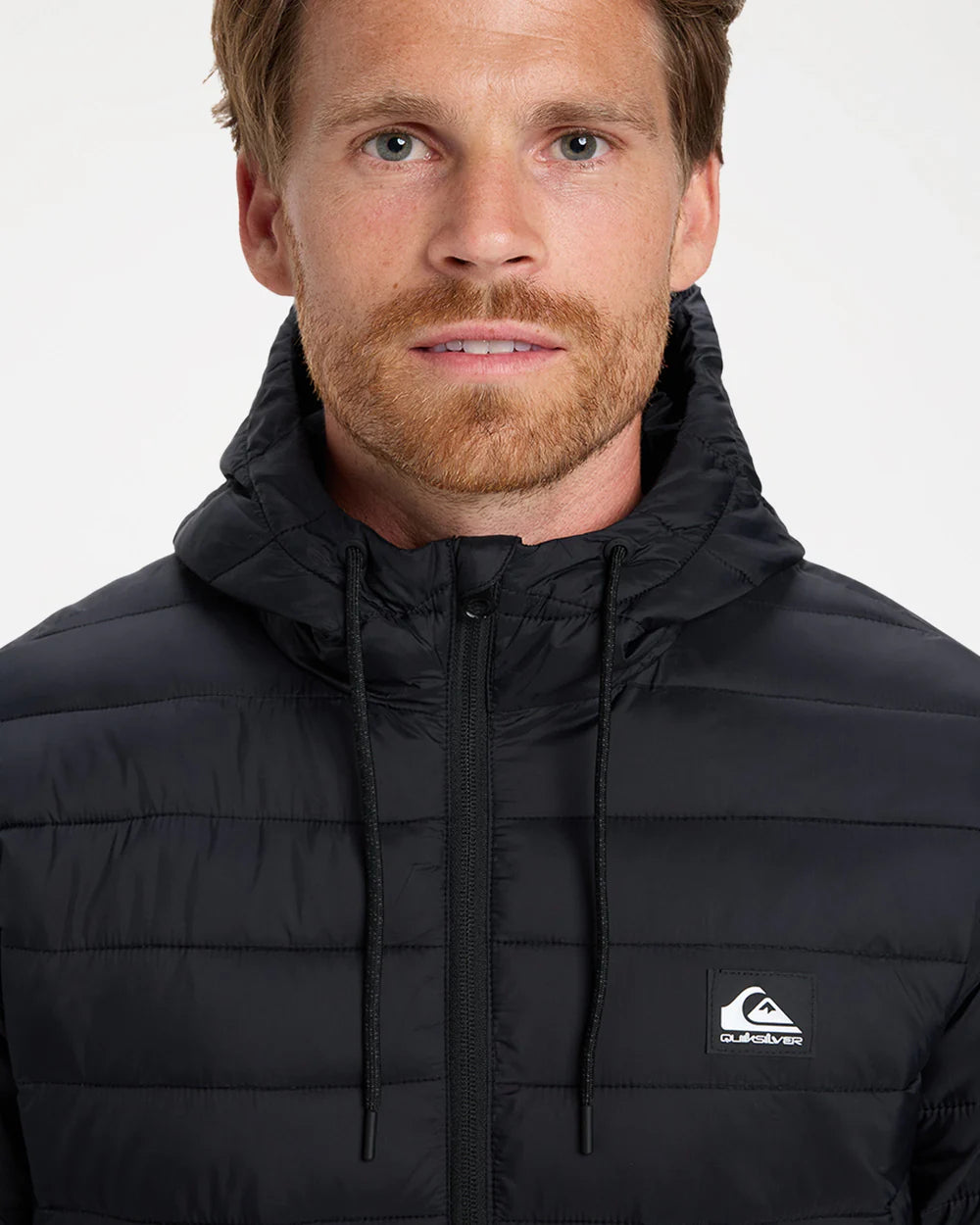 Quiksilver Scaly Hood Puffer Jacket BLACK