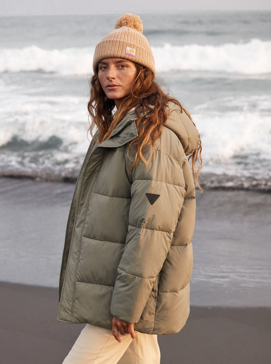 Roxy Ocean Dreams Sherpa Jacket AGAVE GREEN