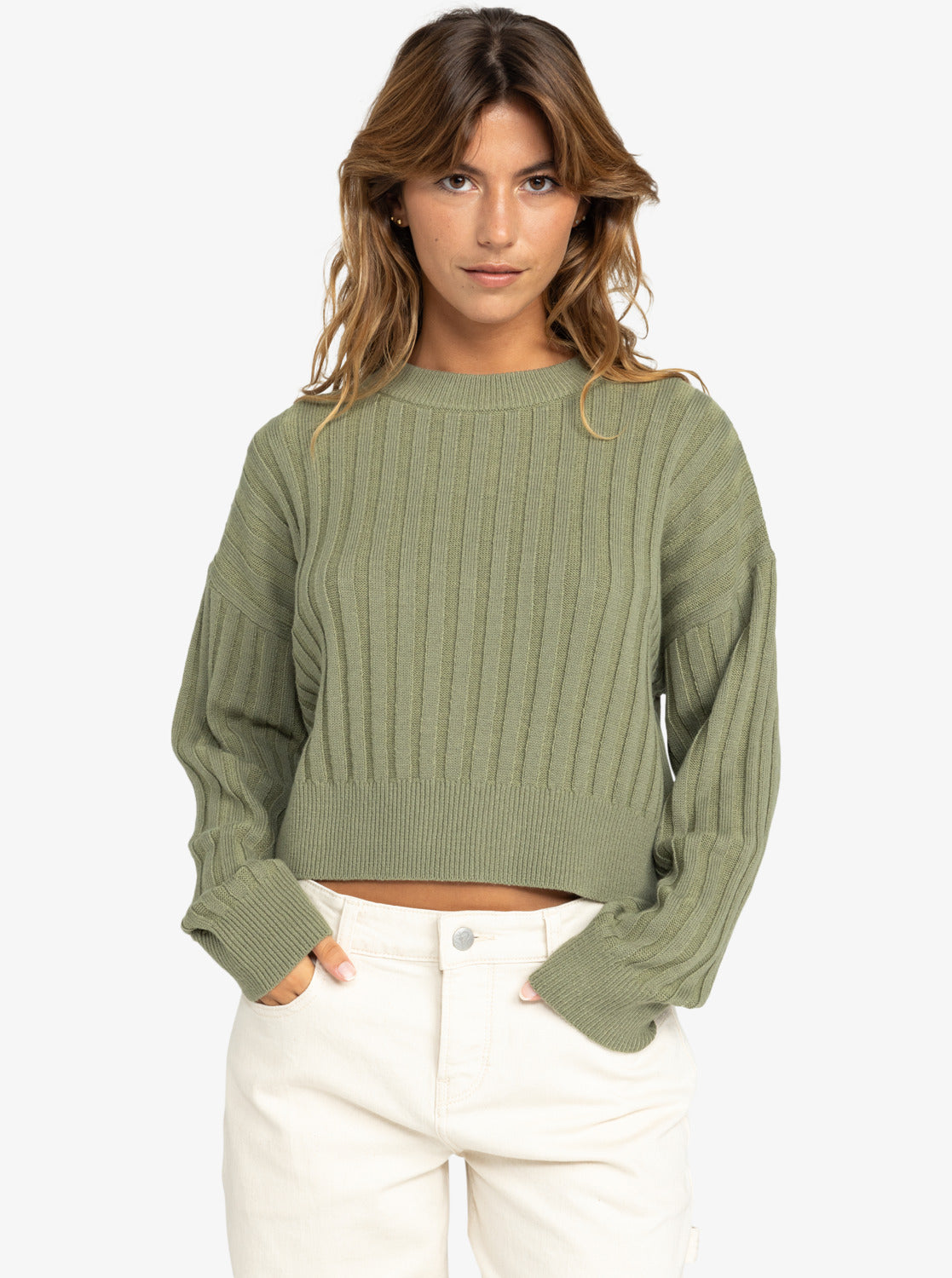 Roxy Exploring Diary Knit OIL GREEN