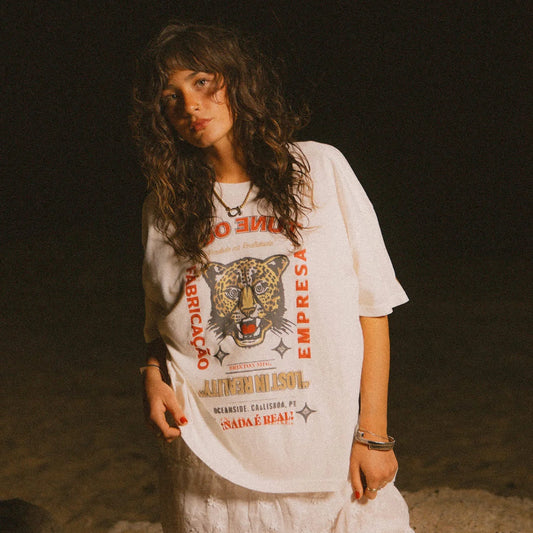Brixton The Getaway Oversized BF Tee VINTAGE WHITE