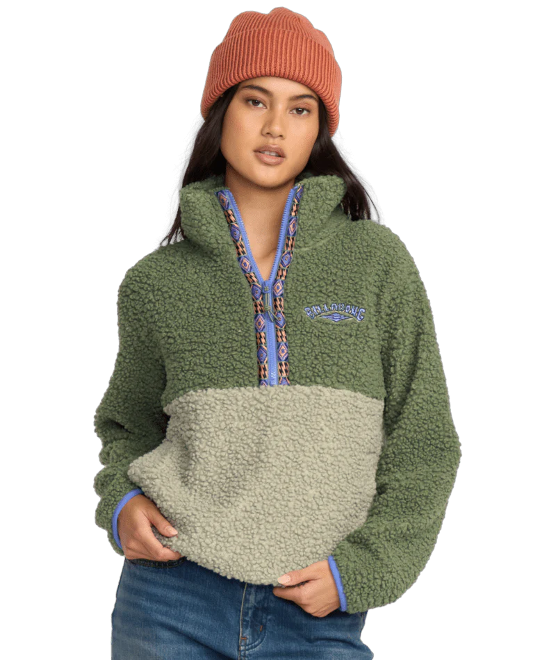 Billabong Horizon Mock Neck Half Zip Fleece TREEHUGGER