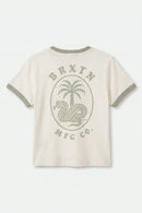 Brixton Serpent Baby Tee WHITE / DESERT SAGE