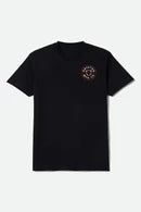 Brixton Crest II Standard Tee BLACK / IVORY / BRICK RED