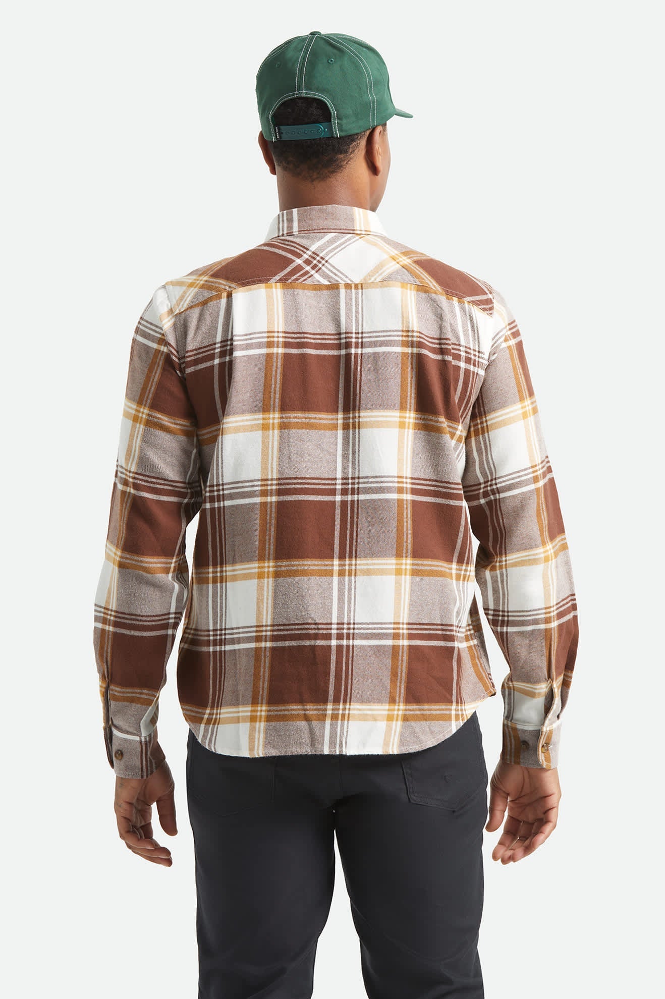 Brixton Bowery LW Ultra Flannel CHOCOLATE / OFF WHITE