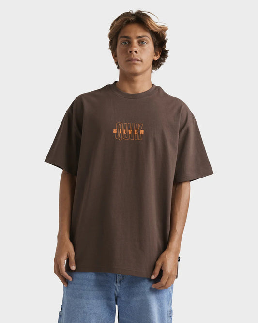 Quiksilver The Void Tee CHOCOLATE BROWN