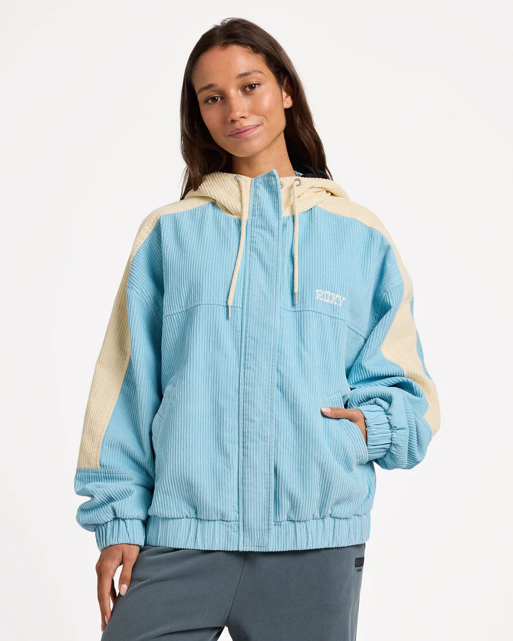 Roxy Duo Cord Jacket AIRY BLUE