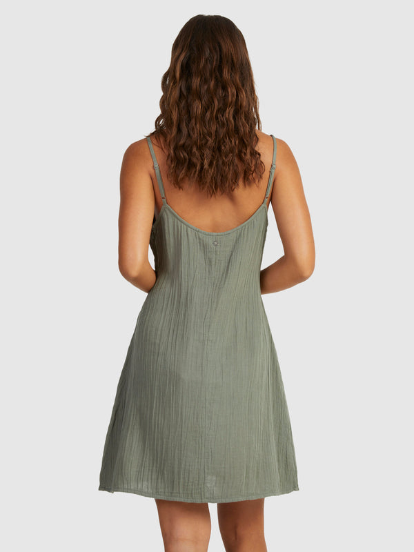 Roxy Santorini Slip Dress II AGAVE GREEN