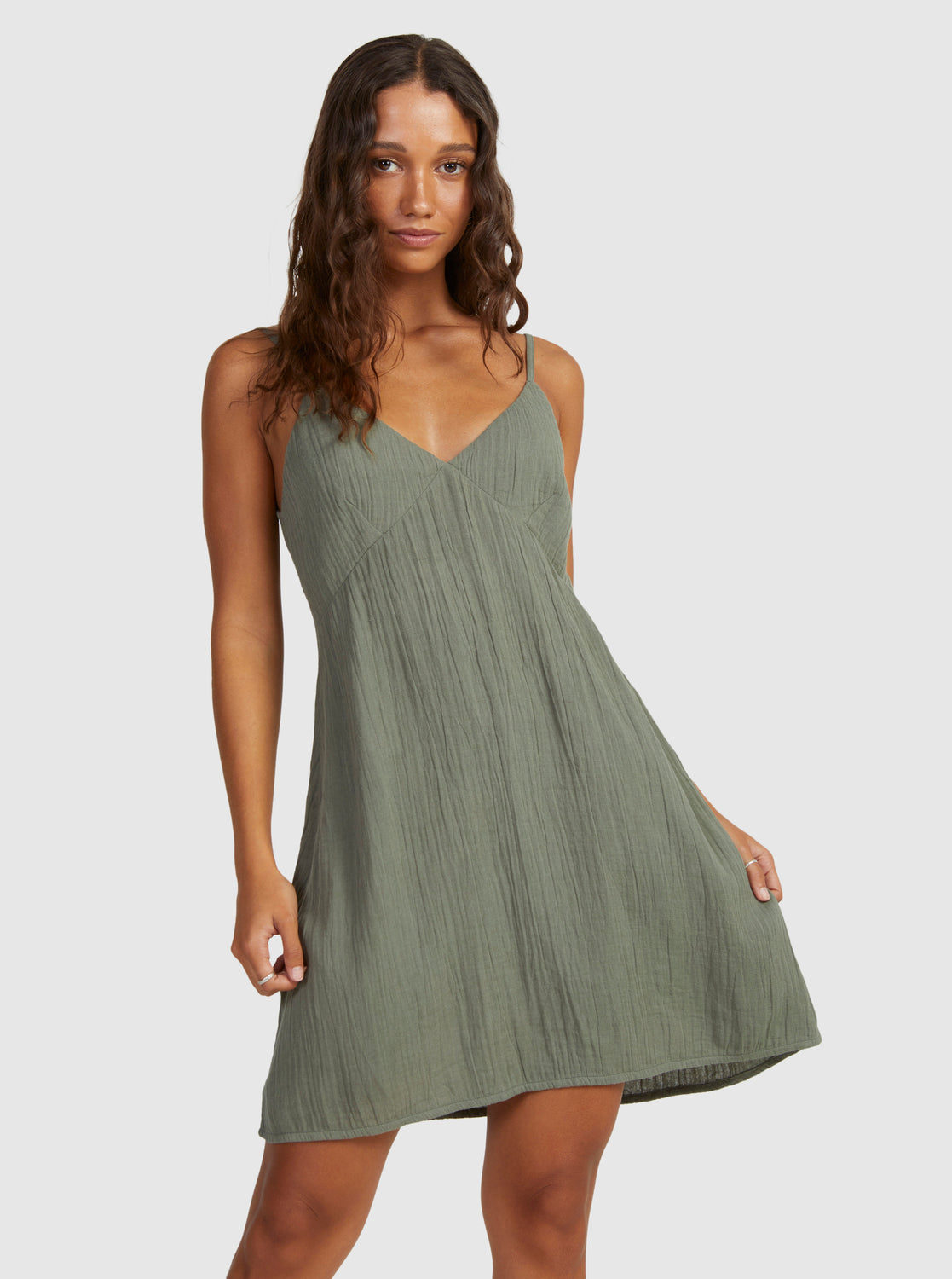 Roxy Santorini Slip Dress II AGAVE GREEN