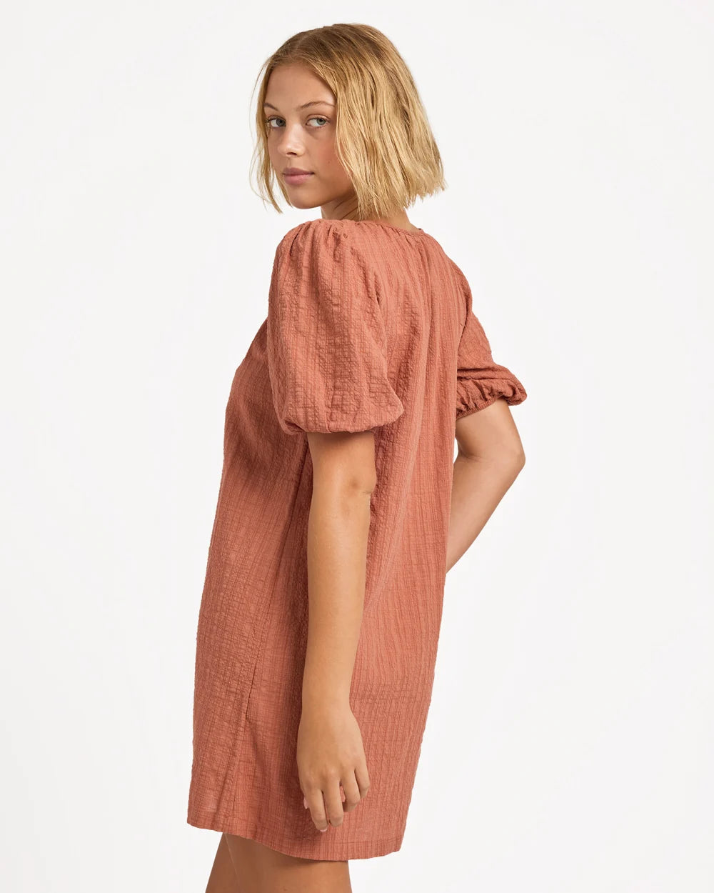 Roxy Costa Check Dress CHUTNEY