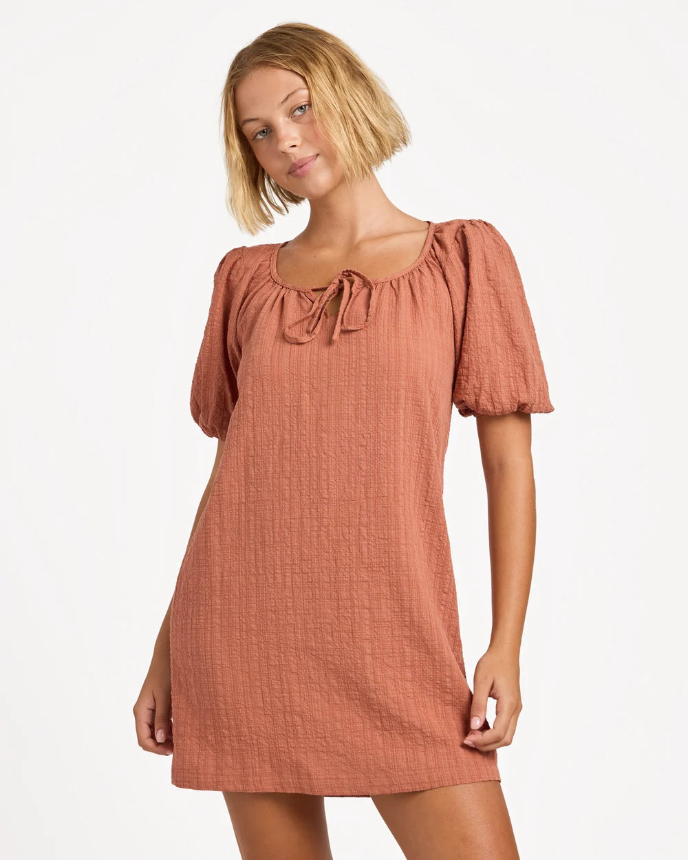 Roxy Costa Check Dress CHUTNEY