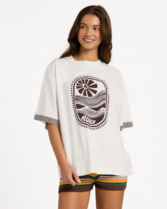 Roxy Sunscape Tee COCONUT MILK
